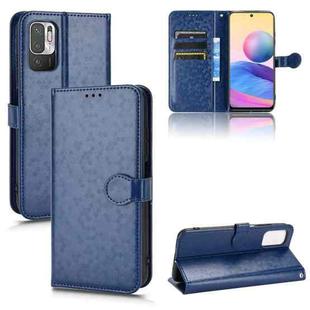 For Xiaomi Redmi Note 10 5G Honeycomb Dot Texture Leather Phone Case(Blue)