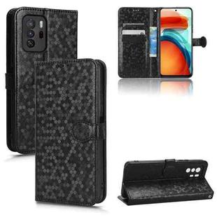 For Xiaomi Redmi Note 10 Pro 5G Honeycomb Dot Texture Leather Phone Case(Black)
