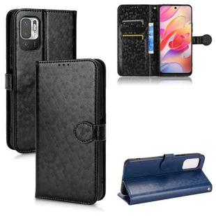 For Xiaomi Redmi Note 10 JE Honeycomb Dot Texture Leather Phone Case(Black)