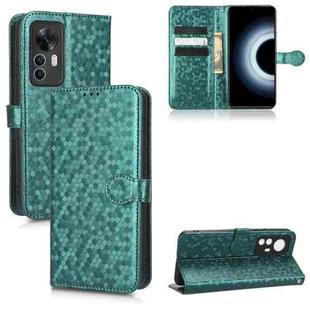 For Xiaomi 12T Pro Honeycomb Dot Texture Leather Phone Case(Green)