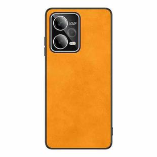 For Xiaomi Redmi Note 12 Pro Frosted Skin Feel Phone Case(Light Red Orange)