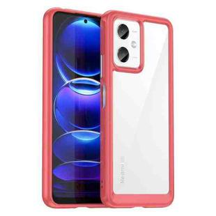 For Xiaomi Redmi Note 12 China Colorful Series Acrylic + TPU Phone Case(Red)