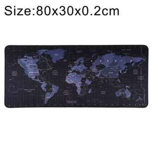 Anti-Slip Rubber Cloth Surface Game Mouse Mat Keyboard Pad, Size:80 x 30 x 0.2cm(World Map)