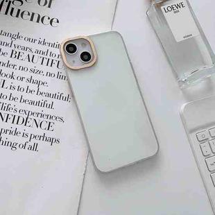 For iPhone 13 Pro Glossy Metal Lens Frame PC Phone Case(Transparent)