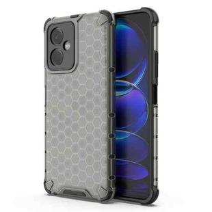 For Xiaomi Redmi Note 12 China Shockproof Honeycomb PC + TPU Phone Case(Black)