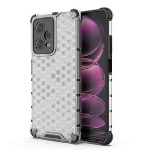 For Xiaomi Redmi Note 12 Pro 5G China Shockproof Honeycomb PC + TPU Phone Case(White)