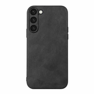 For Samsung Galaxy S23+ 5G Cowhide Texture PU Phone Case(Black)