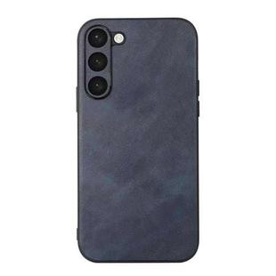 For Samsung Galaxy S23+ 5G Cowhide Texture PU Phone Case(Blue)