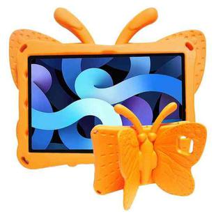 For Samsung Galaxy Tab A8 10.5 Butterfly Bracket Kids EVA Shockproof Tablet Case(Orange)