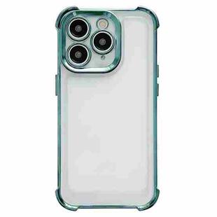 For iPhone 14 Pro Max Electroplating Four-corner Shockproof Space Phone Case(Green)