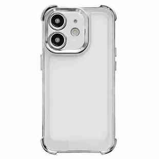 For iPhone 11 Electroplating Four-corner Shockproof Space Phone Case(Silver)