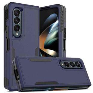 For Samsung Galaxy Z Fold4 2 in 1 PC + TPU Shockproof Phone Case(Dark Blue)