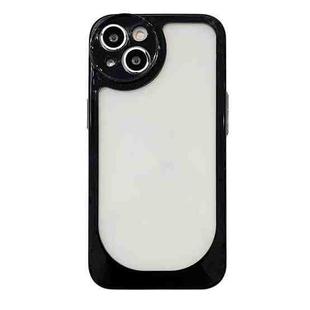 For iPhone 14 Clear Acrylic Soft TPU Phone Case(Black)