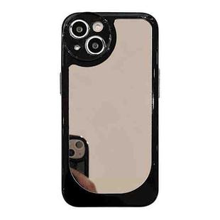 For iPhone 14 Clear Acrylic Soft TPU Phone Case(Mirror Black)