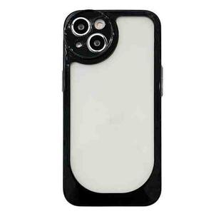 For iPhone 13 Clear Acrylic Soft TPU Phone Case(Black)