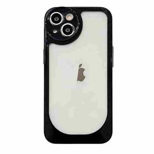 For iPhone 12 Pro Max Clear Acrylic Soft TPU Phone Case(Black)