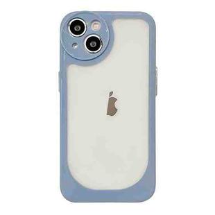 For iPhone 12 Pro Max Clear Acrylic Soft TPU Phone Case(Blue)