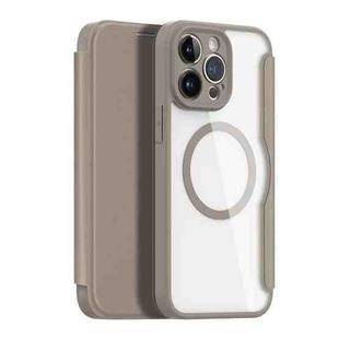 For iPhone 14 Pro Max DUX DUCIS Skin X Pro Series Magsafe PC + TPU Phone Leather Case(Beige)