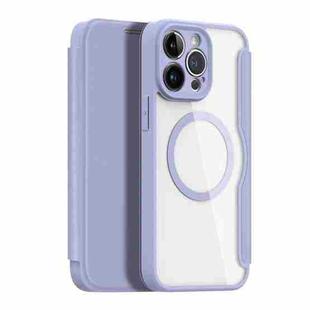 For iPhone 14 Pro Max DUX DUCIS Skin X Pro Series Magsafe PC + TPU Phone Leather Case(Purple)