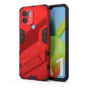 For Xiaomi Redmi A1+ Punk Armor 2 in 1 PC + TPU Phone Case with Invisible Holder(Red)