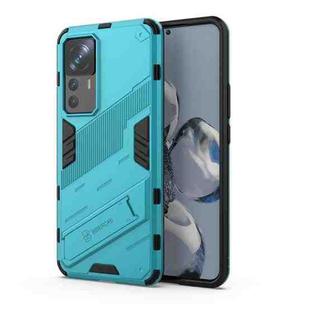 For Xiaomi 12T/12T Pro/Redmi K50 Ultra Punk Armor 2 in 1 PC + TPU Phone Case with Invisible Holder(Blue)