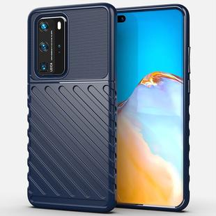 For Huawei P40 Pro Thunderbolt Shockproof TPU Soft Case(Dark Blue)