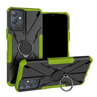 For Infinix Note 12i Armor Bear Shockproof PC + TPU Phone Case with Ring(Green)