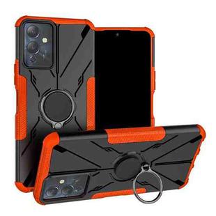 For Infinix Note 12i Armor Bear Shockproof PC + TPU Phone Case with Ring(Orange)