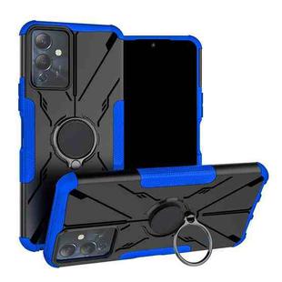 For Infinix Note 12i Armor Bear Shockproof PC + TPU Phone Case with Ring(Blue)