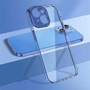 For iPhone 14 Plus wlons Crystal Clear Fine Hole Phone Case(Sierra Blue)