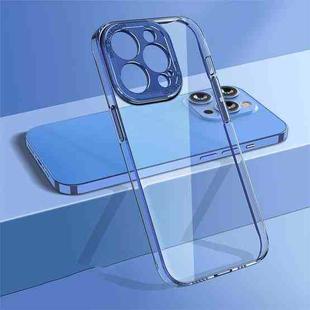 For iPhone 13 Pro wlons Crystal Clear Fine Hole Phone Case(Sierra Blue)