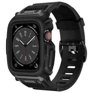 Interstellar Integrated Watch Case with Band For Apple Watch Series 8&7 45mm / SE 2&6&SE&5&4 44mm / 3&2&1 42mm(Black)