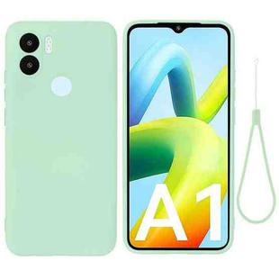 For Xiaomi Redmi A1+ / A2+ / Poco C50 Solid Color Liquid Silicone Shockproof Full Coverage Phone Case(Green)