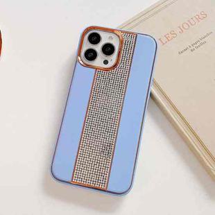 For iPhone 13 Pro Electroplating Diamond Protective Phone Case(Sky Blue)