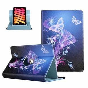 For 7 inch Colored Drawing Leather Tablet Case(Flying Butterfly)