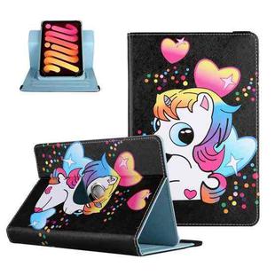 For 7 inch Colored Drawing Leather Tablet Case(Cute Horse)