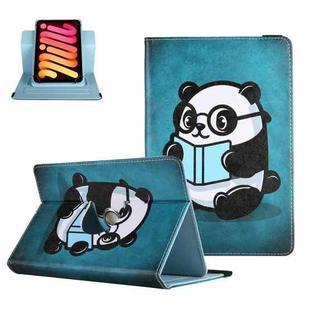 For 7 inch Colored Drawing Leather Tablet Case(Panda)