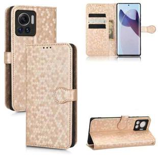 For Motorola Moto Edge 30 Ultra / Moto X30 Pro Honeycomb Dot Texture Leather Phone Case(Gold)