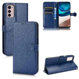 For Motorola Moto G42 Honeycomb Dot Texture Leather Phone Case(Blue)