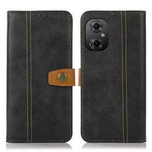 For Xiaomi Poco M4 5G / M5 5G / 4G Stitching Thread Calf Texture Leather Phone Case(Black)