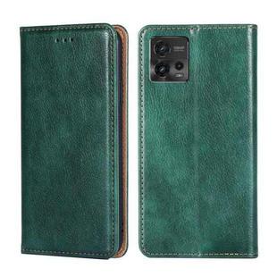 For Motorola Moto G72 4G Gloss Oil Solid Color Magnetic Leather Phone Case(Green)