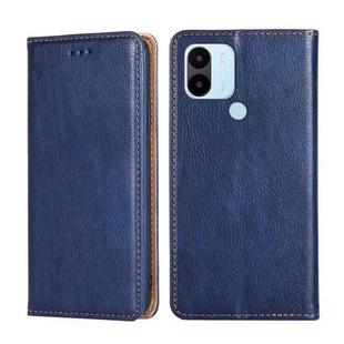 For Xiaomi Redmi A1+ 4G Gloss Oil Solid Color Magnetic Leather Phone Case(Blue)