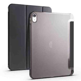 For iPad 10th Gen 10.9 2022 Four-corner Airbag Shockproof Three-fold Tablet Leather Case(Black)