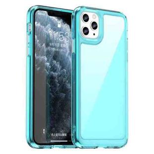 For iPhone 11 Pro Max Candy Series TPU Phone Case(Transparent Blue)