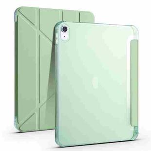 For iPad 10th Gen 10.9 2022 Four-corner Airbag Deformation Tablet Leather Case(Matcha Green)