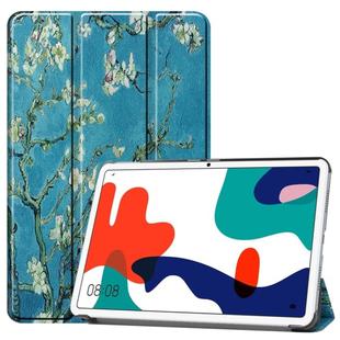 For Huawei MatePad 10.4 inch Painted Pattern Anti-fall Horizontal Flip Tablet PC Protective Leather Case with Bracket(Apricot Blossom)