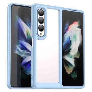 For Samsung Galaxy Z Fold3 5G Colorful Series Acrylic + TPU Phone Case(Blue)