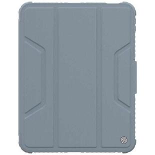 For iPad 10th Gen 10.9 2022 NILLKIN Bumper Pro Leather Tablet Case with Pen Slot & Sleep / Wake-up Function(Grey)