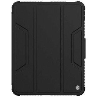 For iPad 10th Gen 10.9 2022 NILLKIN Bumper Pro Leather Tablet Case with Pen Slot & Sleep / Wake-up Function(Black)