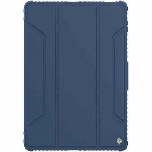 For Xiaomi Pad 5 Pro 12.4 inch NILLKIN Bumper Pro Leather Tablet Case with Pen Slot & Sleep / Wake-up Function(Blue)
